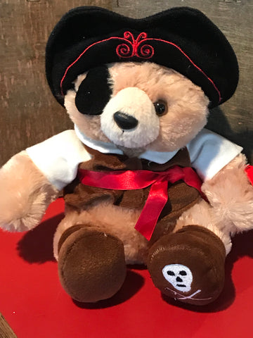 Plush Pirate Bear w Hat